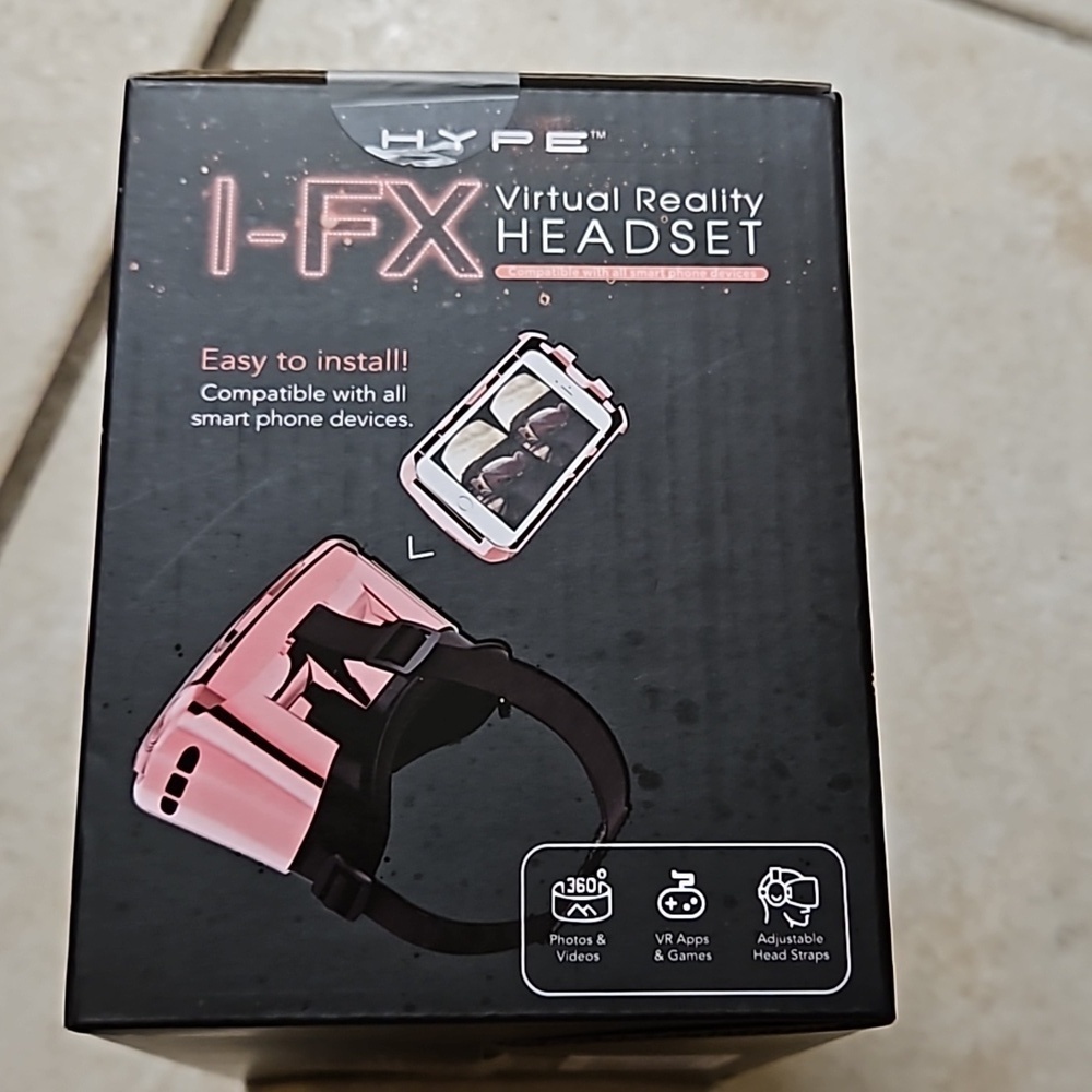 Hype I-Fx Virtual Reality Headset Compatible w/ All Smart Phones 360° Views - Picture 2 of 9
